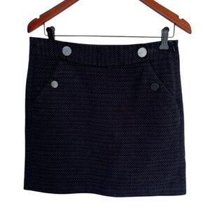 Ann Taylor Classic Black purple and gray Textured Skirt size 4